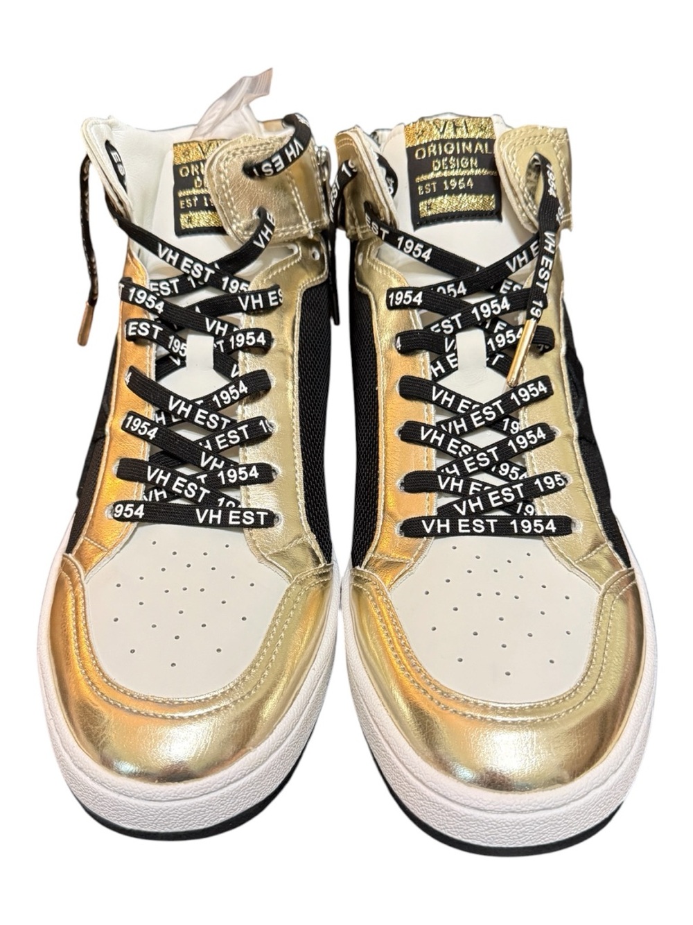 Vintage Havana Dream 18 High Top Sneakers Black Mesh Gold Women’s Size 11 NIB